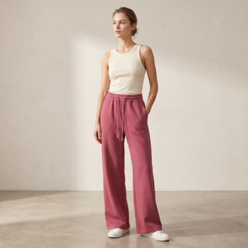 Women's High-Waisted Wide-Leg Sweatpants